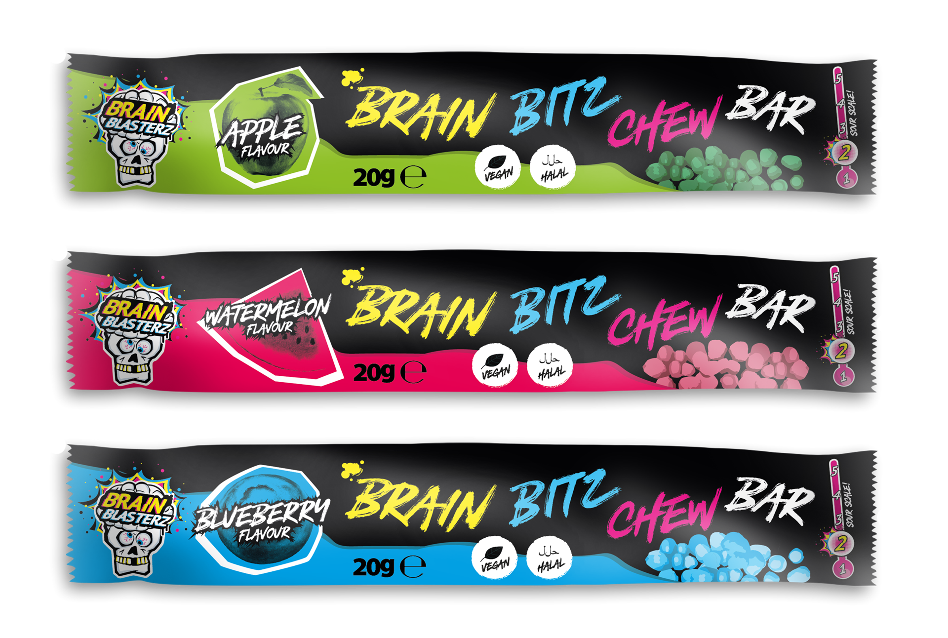 Brain Bitz Chew Bar 20g (24 pack) - R18