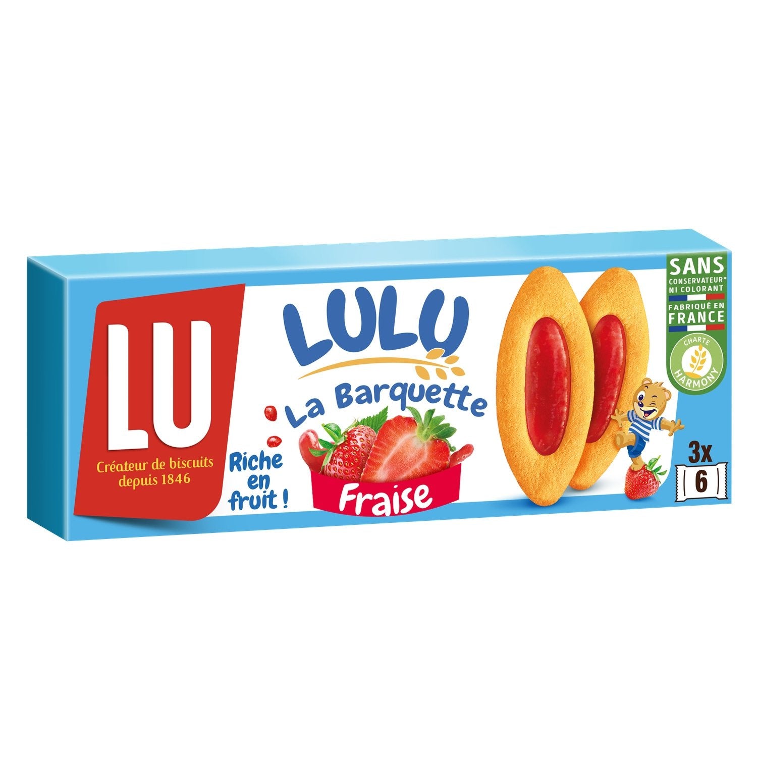 LU La Barquette Lulu à la Fraise 120g (20 pack) - K17