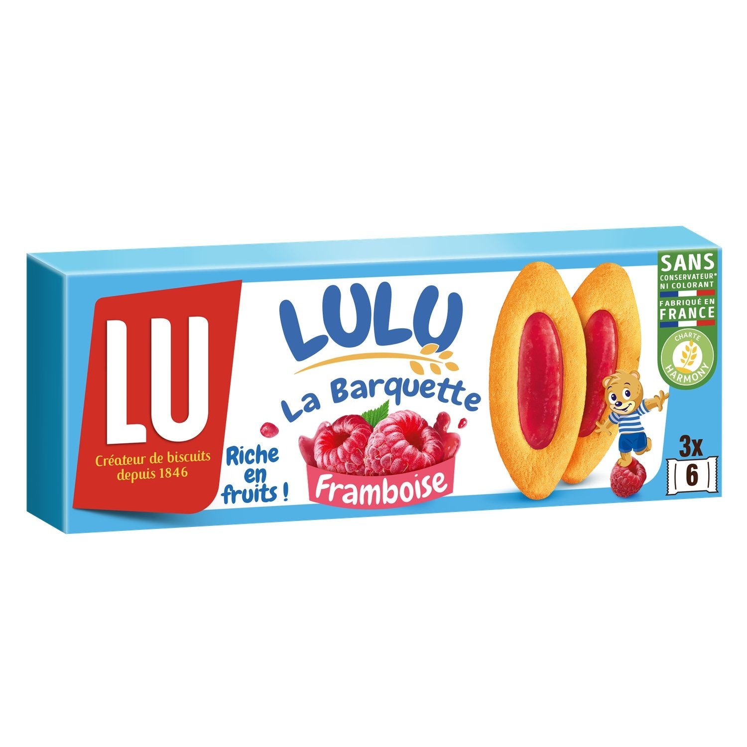 Lu La Barquette Lulu à la Framboise 120g (20 pack) - 5