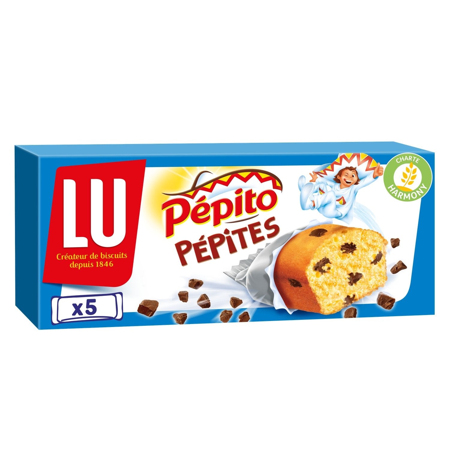 Lu Pépito Gâteaux aux pépites de chocolat 150g (16 pack) -