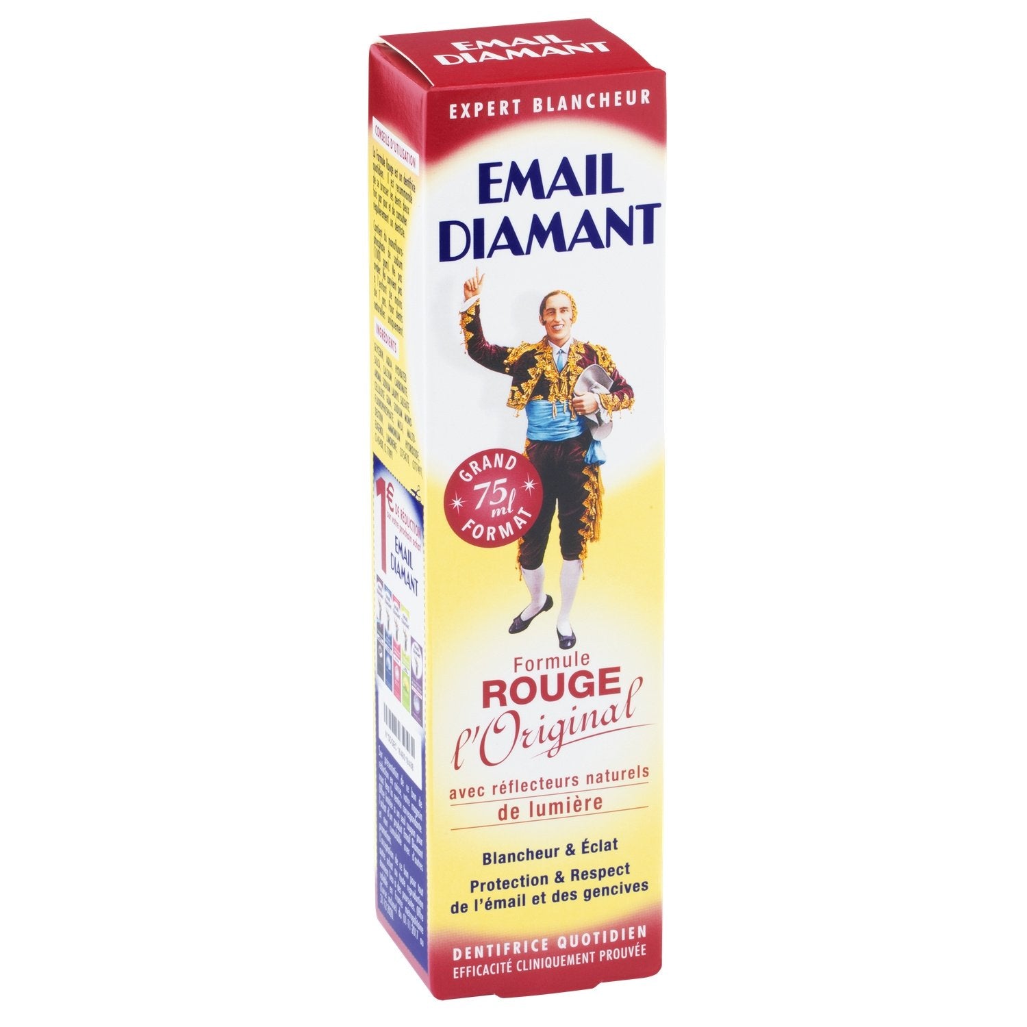 EMAIL DIAMANT Dentifrice blancheur formule Rouge 75ml (12 pack) - F