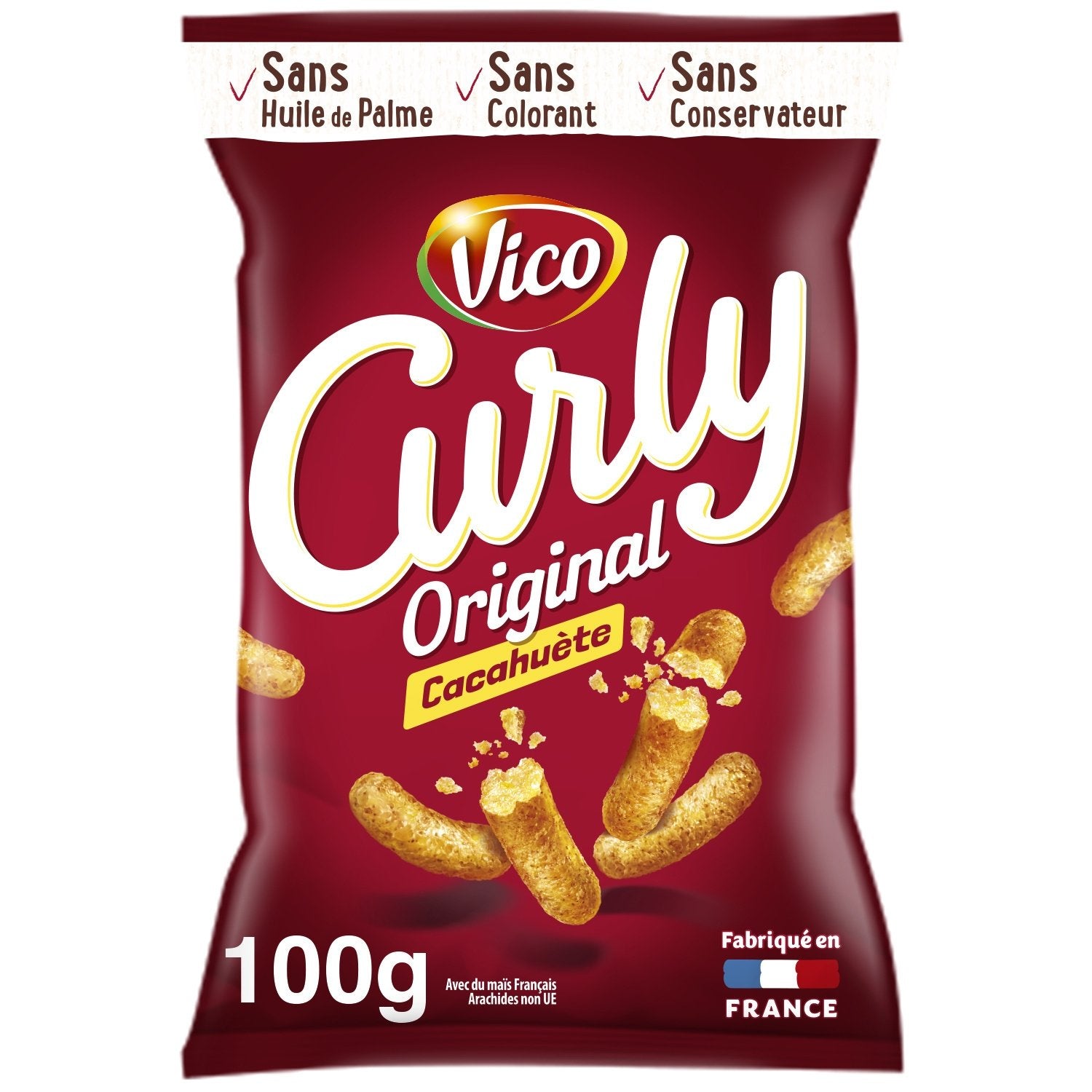 Vico Curly Cacahuetes 100g (14 pack) -