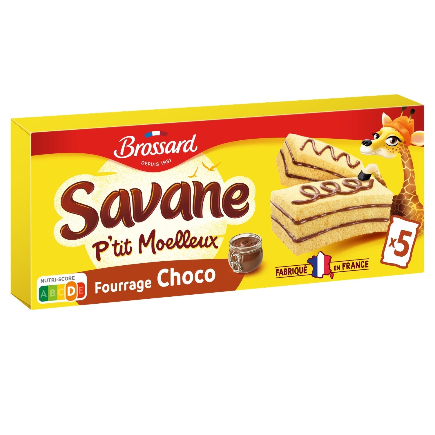 BROSSARD Savane P'tit Moelleux Chocolat 135g (12 pack) - K5 010126