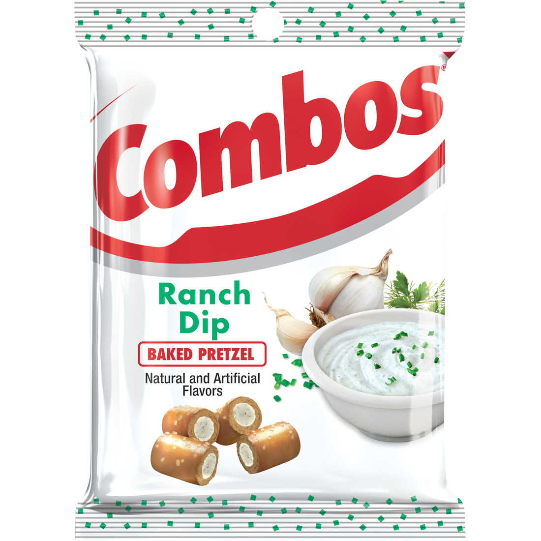 Combos Ranch Dip Baked Pretzel 179 g (12 Pack) -