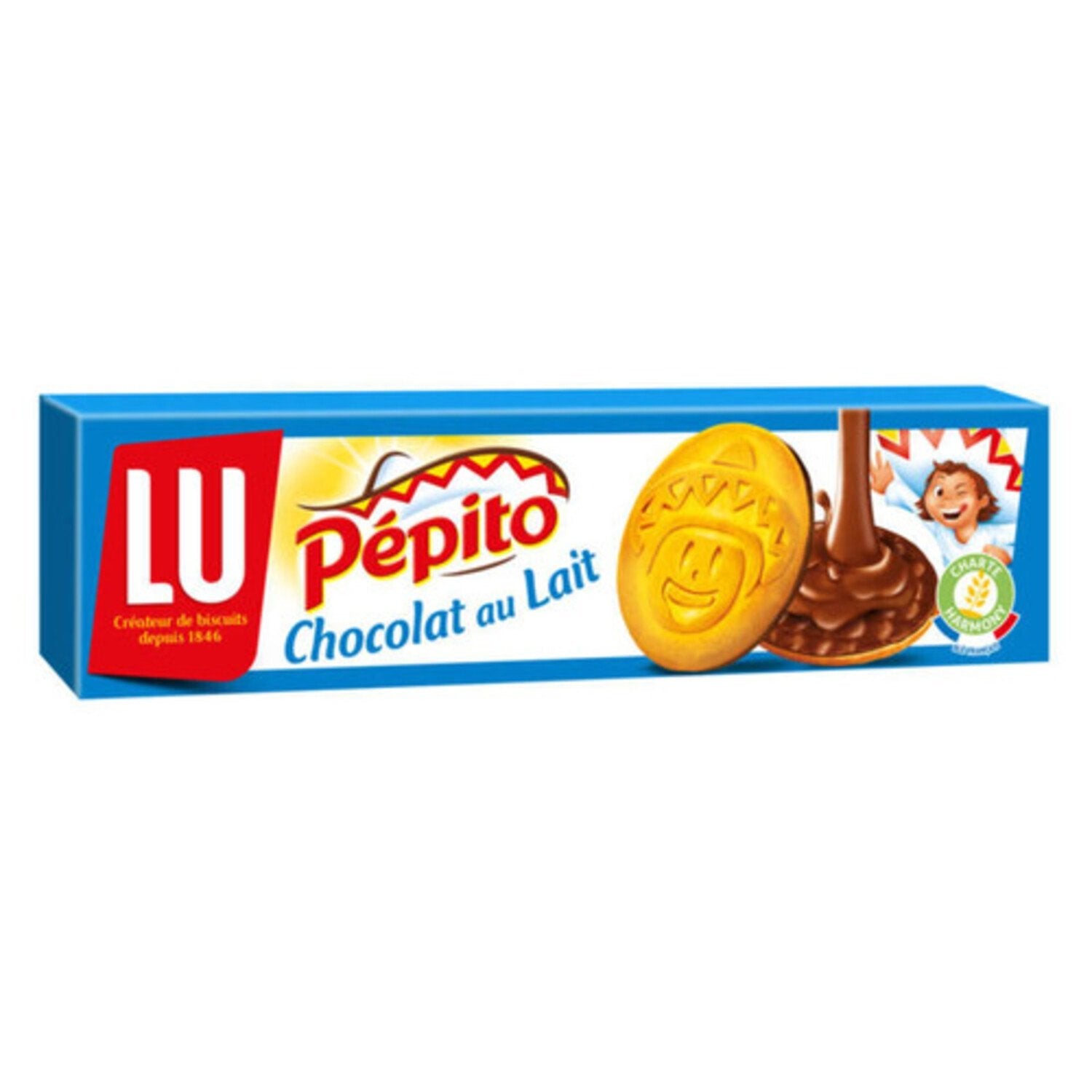 Lu Pépito Biscuits nappés au chocolat au lait 192g (18 pack) - X14