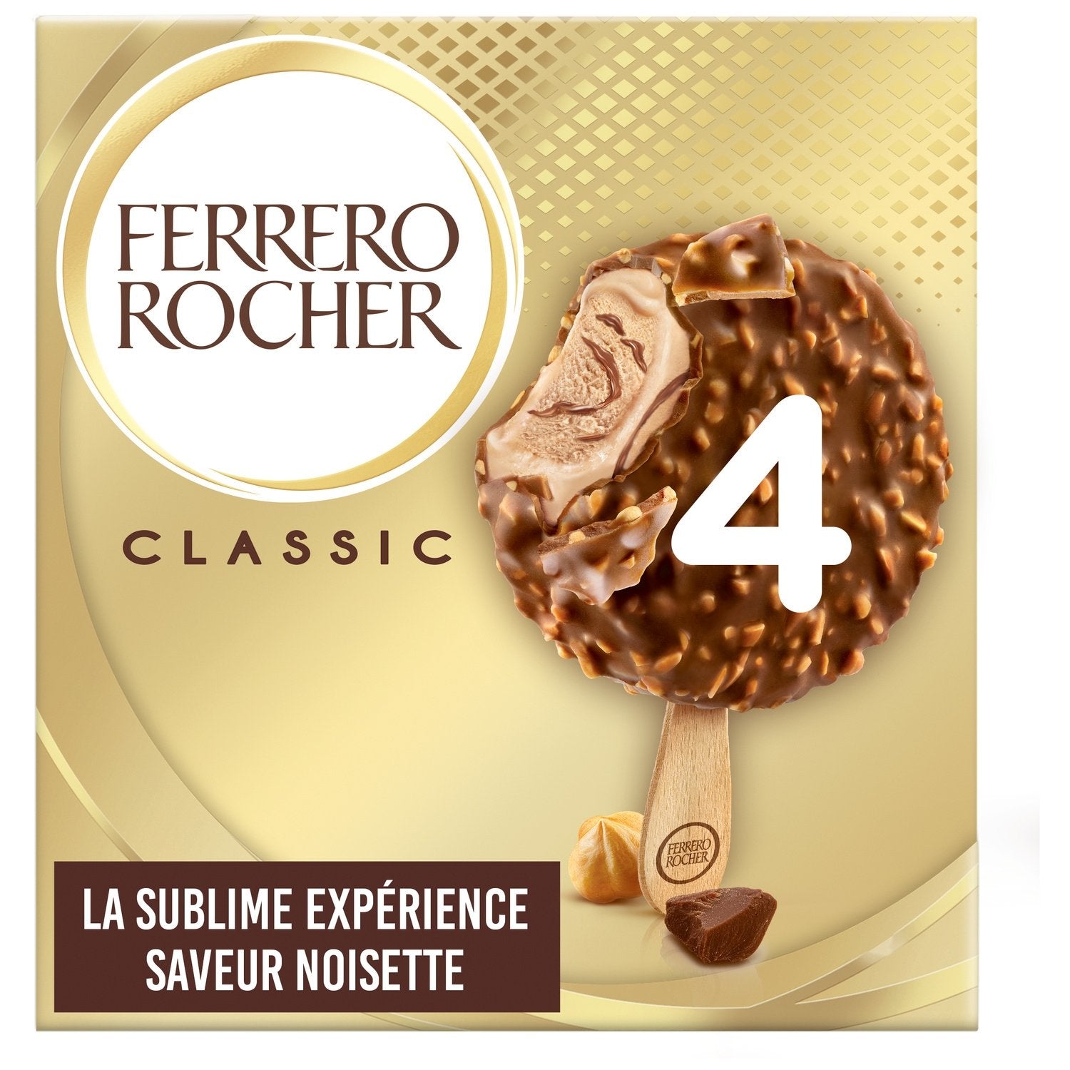 FROZEN - FERRERO Ice Cream Rocher x4 200g (7 pack).
