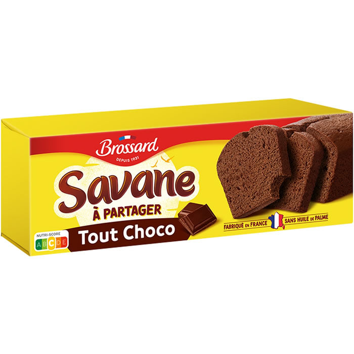 BROSSARD Savane familial tout chocolat 310g (12 pack) - K8