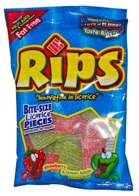 Rips Bite-Peg Bag Licorice Pieces 113g (12 pack) -