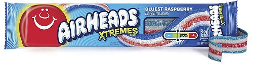 AIRHEADS Xtremes Belts Bluest Raspberry 57 g (18 Pack) -