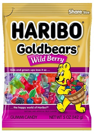 Haribo Goldbears Wild Berry 141 g (12 Pack) -