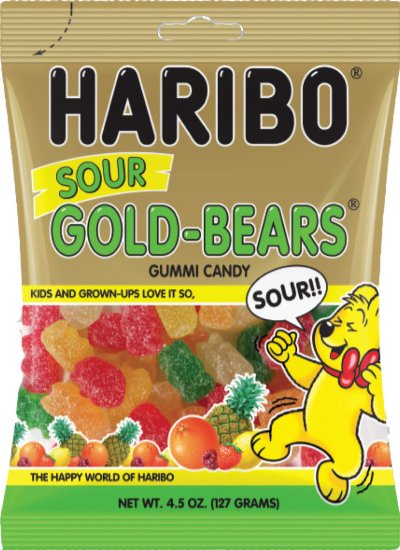 Haribo Sour Gold Bears 141 g (12 Pack) -