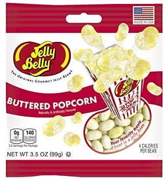 Adams & Brooks Jelly Belly Buttered Popcorn 99g (12 Pack) - D60