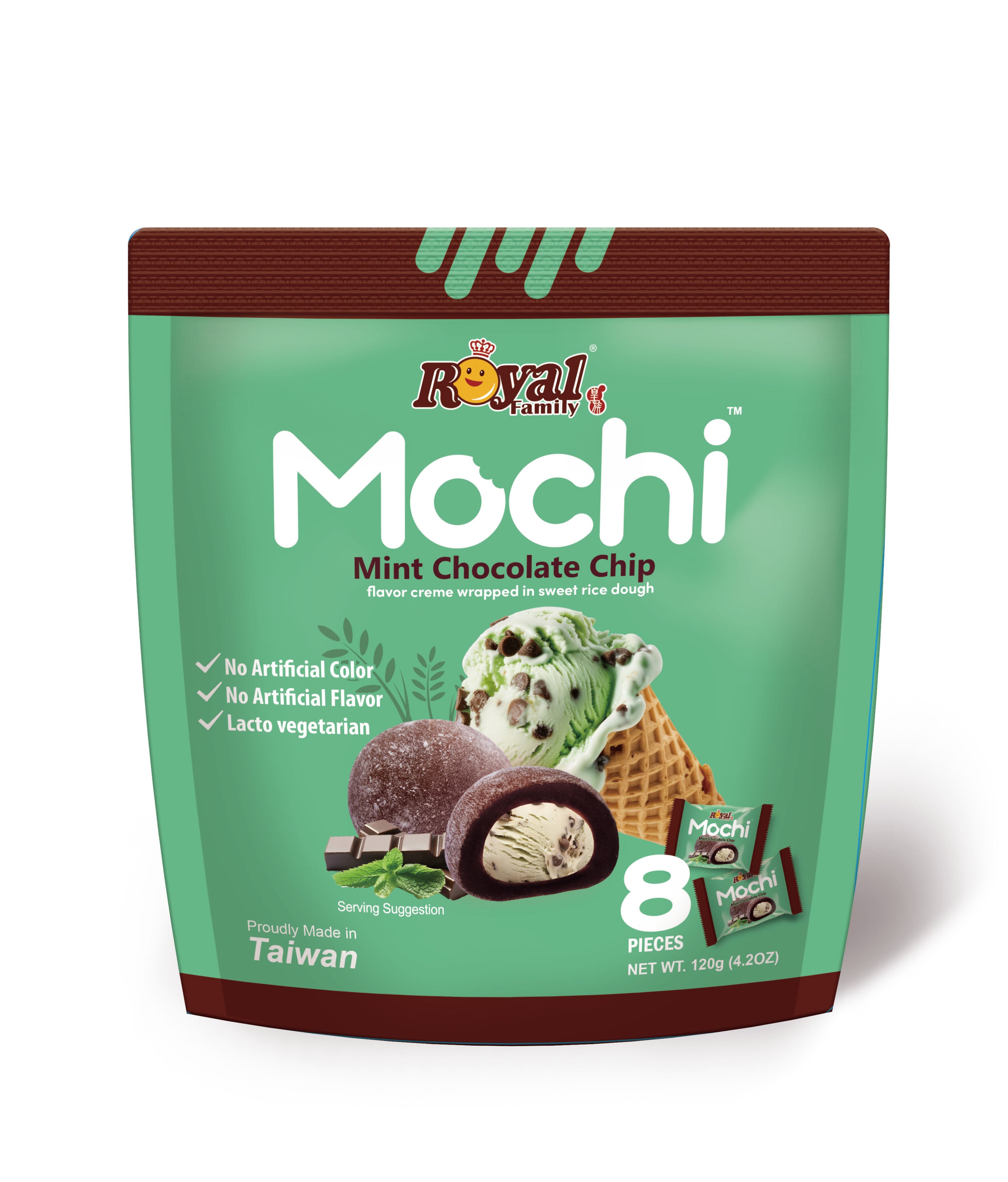 ROYAL FAMILY - Mint Chocolate Chip Mochi 120g (12 pack) A5