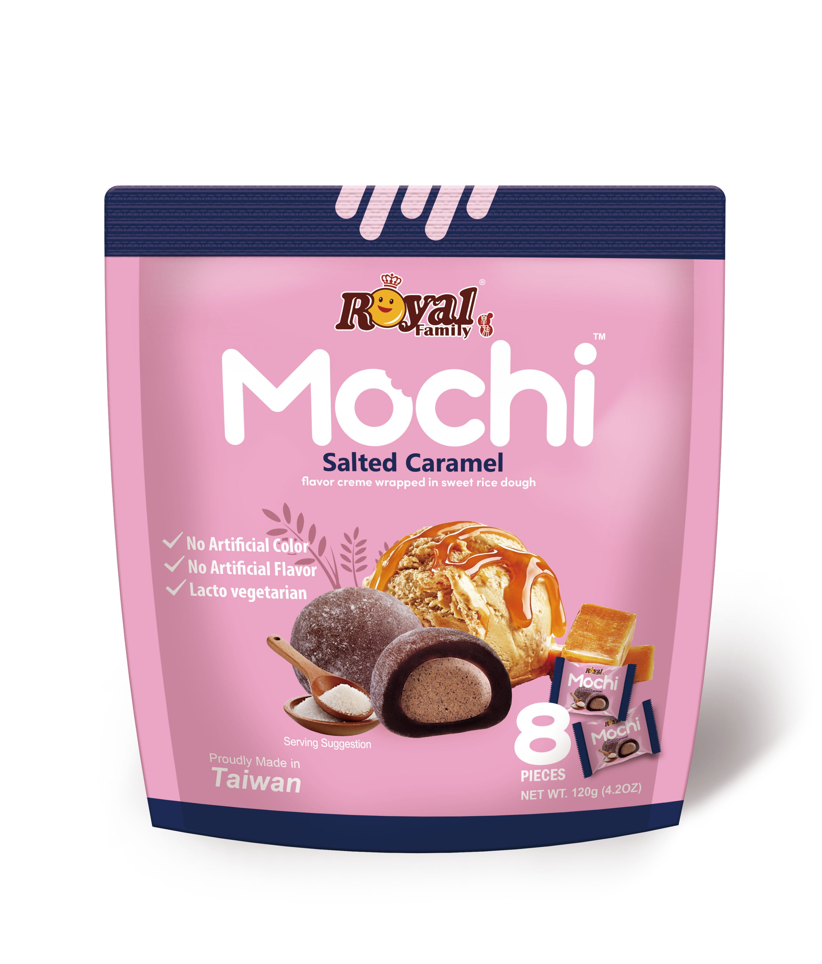 ROYAL FAMILY - Salted Caramel Mochi 120g (12 pack) - A14