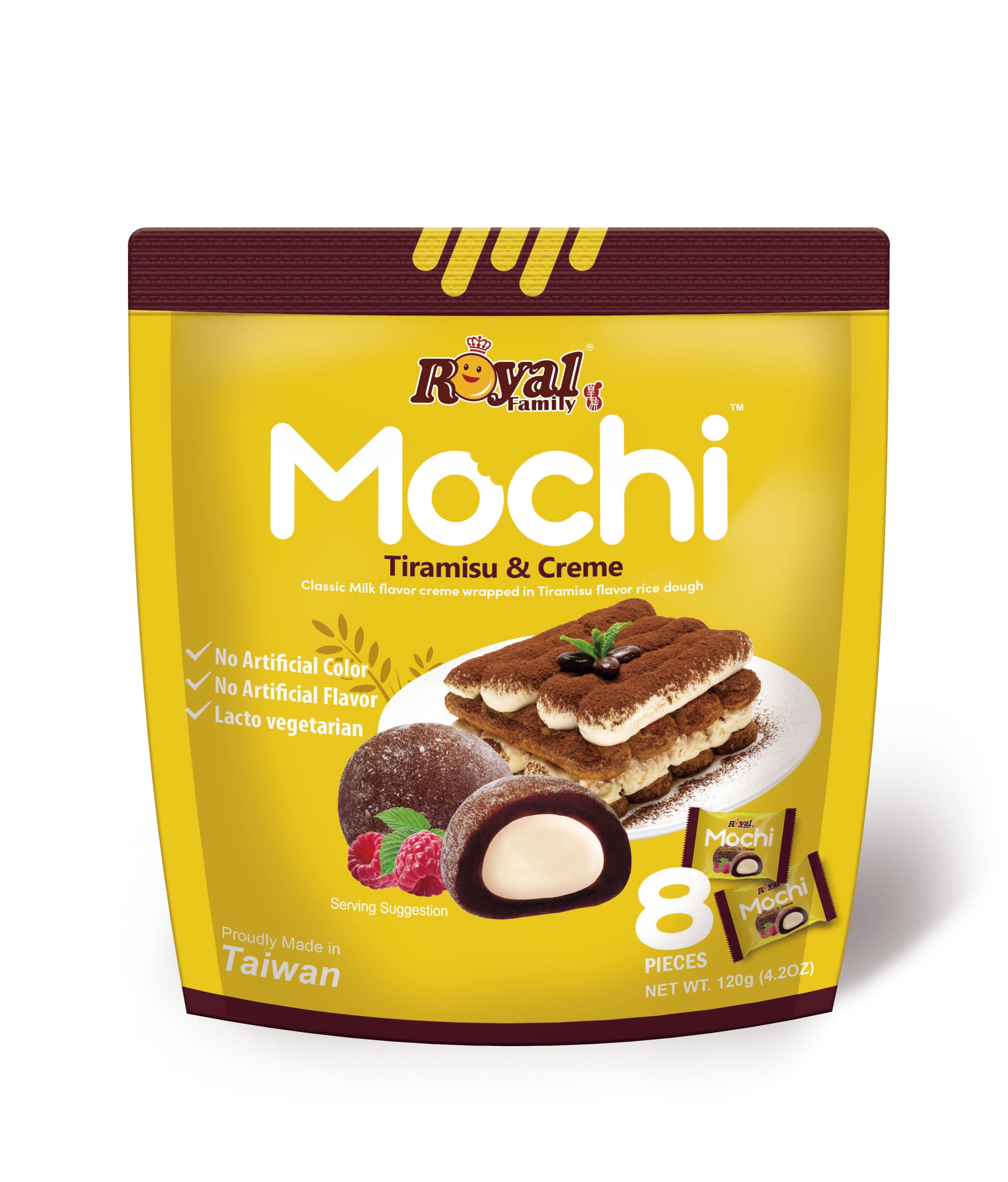ROYAL FAMILY - Tiramisu & Creme Mochi 120g (12 pack) - A2/A14