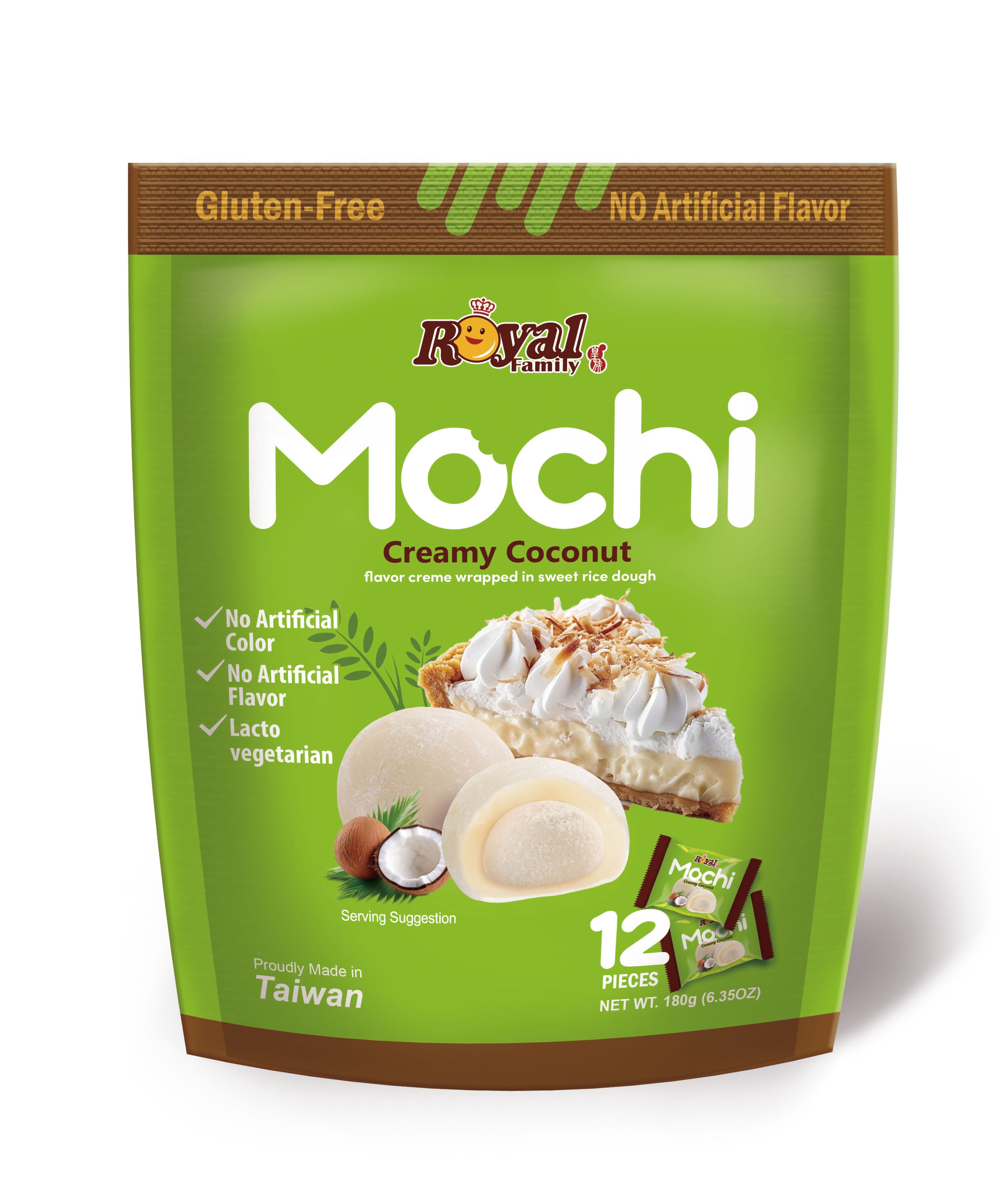 ROYAL FAMILY - Creamy Coconut Mochi 180g (12 pack) -