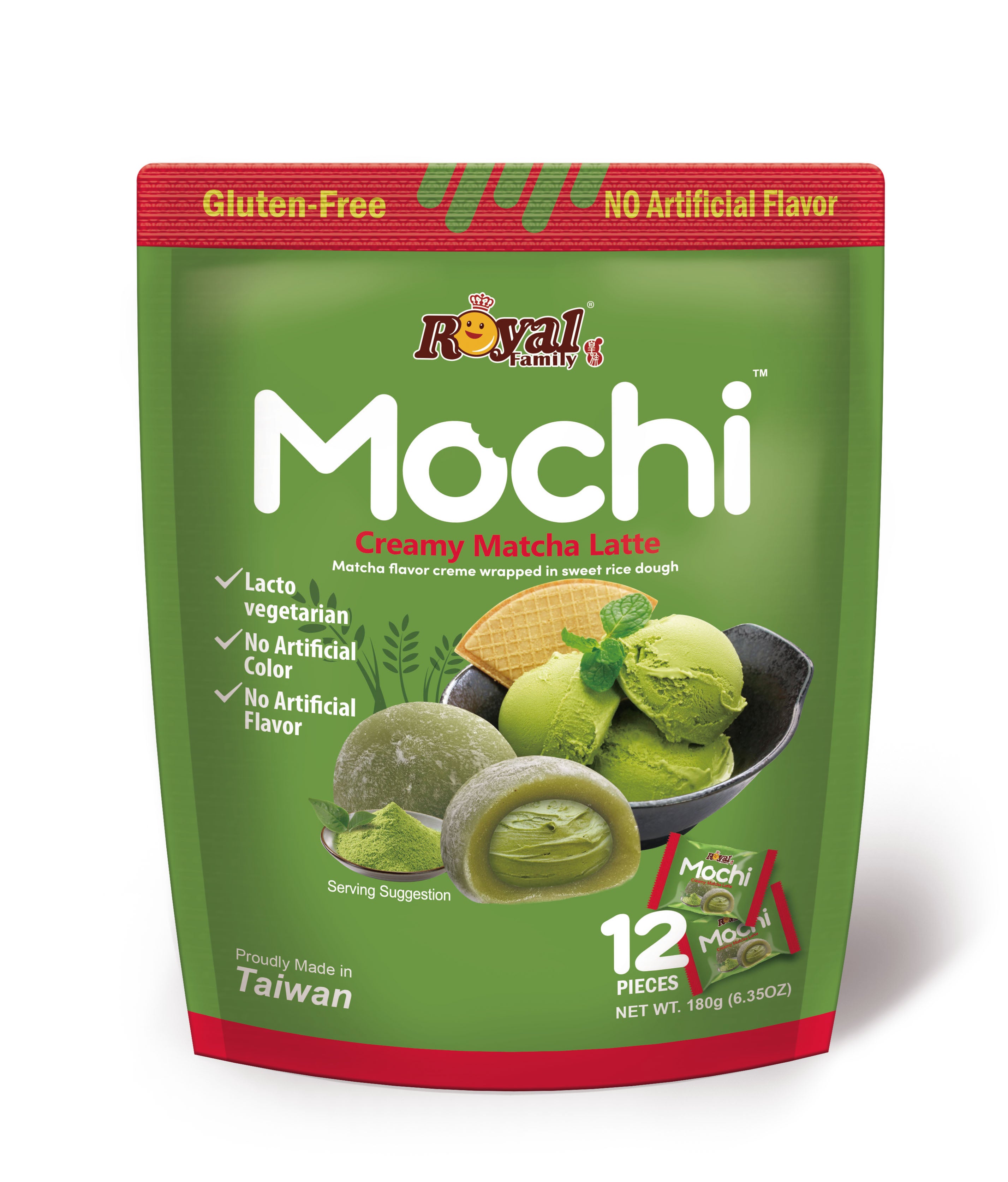 ROYAL FAMILY - Creamy Match Latte Mochi 180g (12 pack) - M11