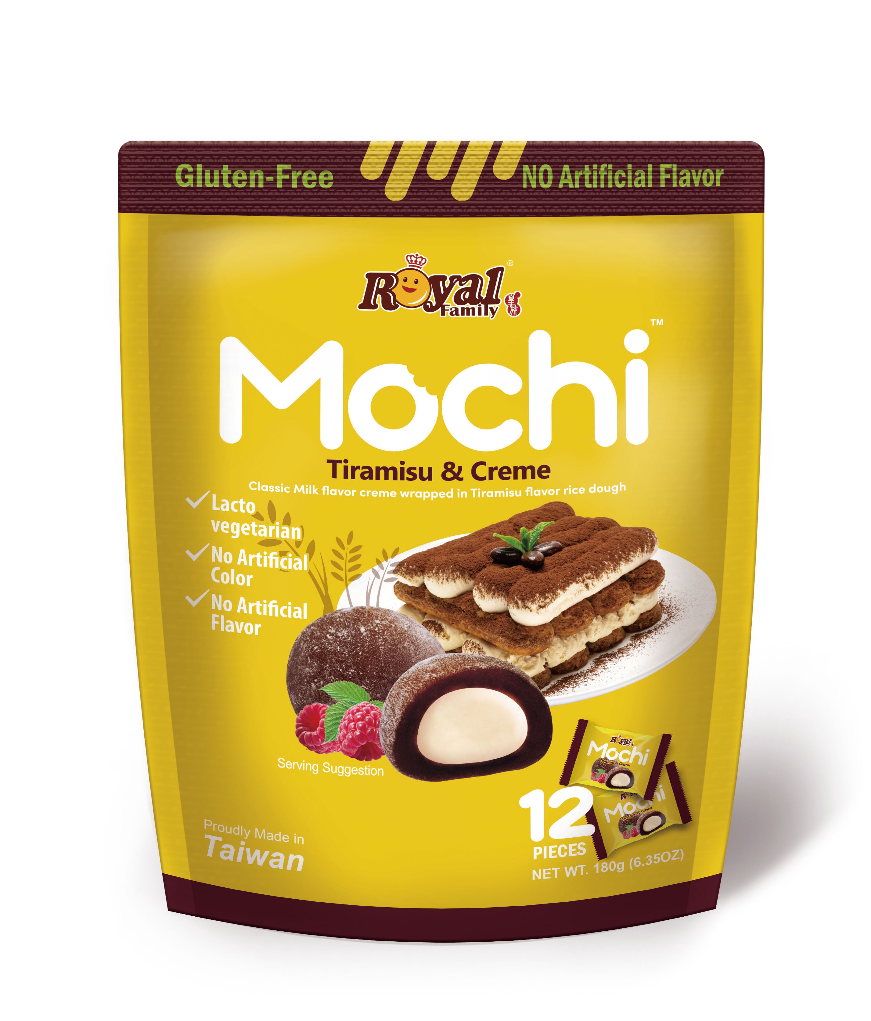 ROYAL FAMILY - Tiramisu & Creme Mochi 180g (12 pack) - M5-M6-M9