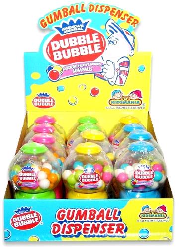 Dubble Bubble Gumball Dispenser  1.41oz (40g) (12 pack) -