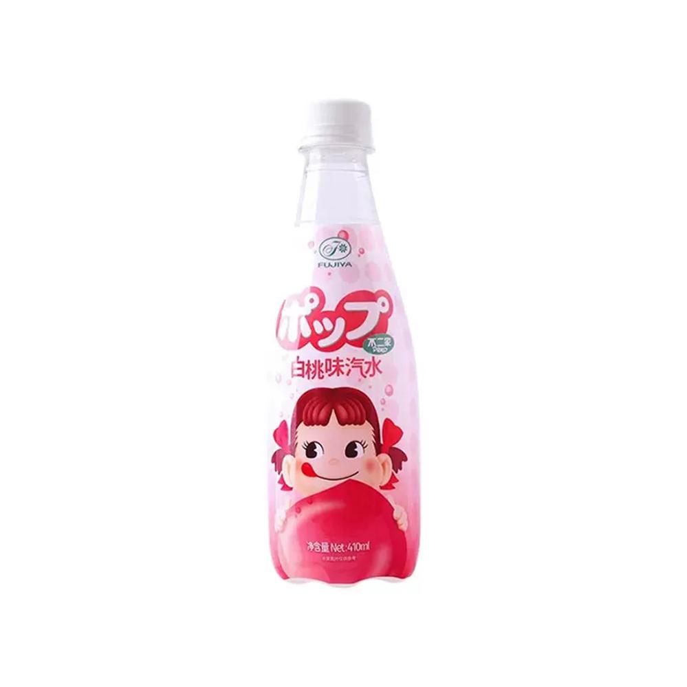 Fujiya White Peach Flavor Soft Drink 410ml (12 pack) - B020