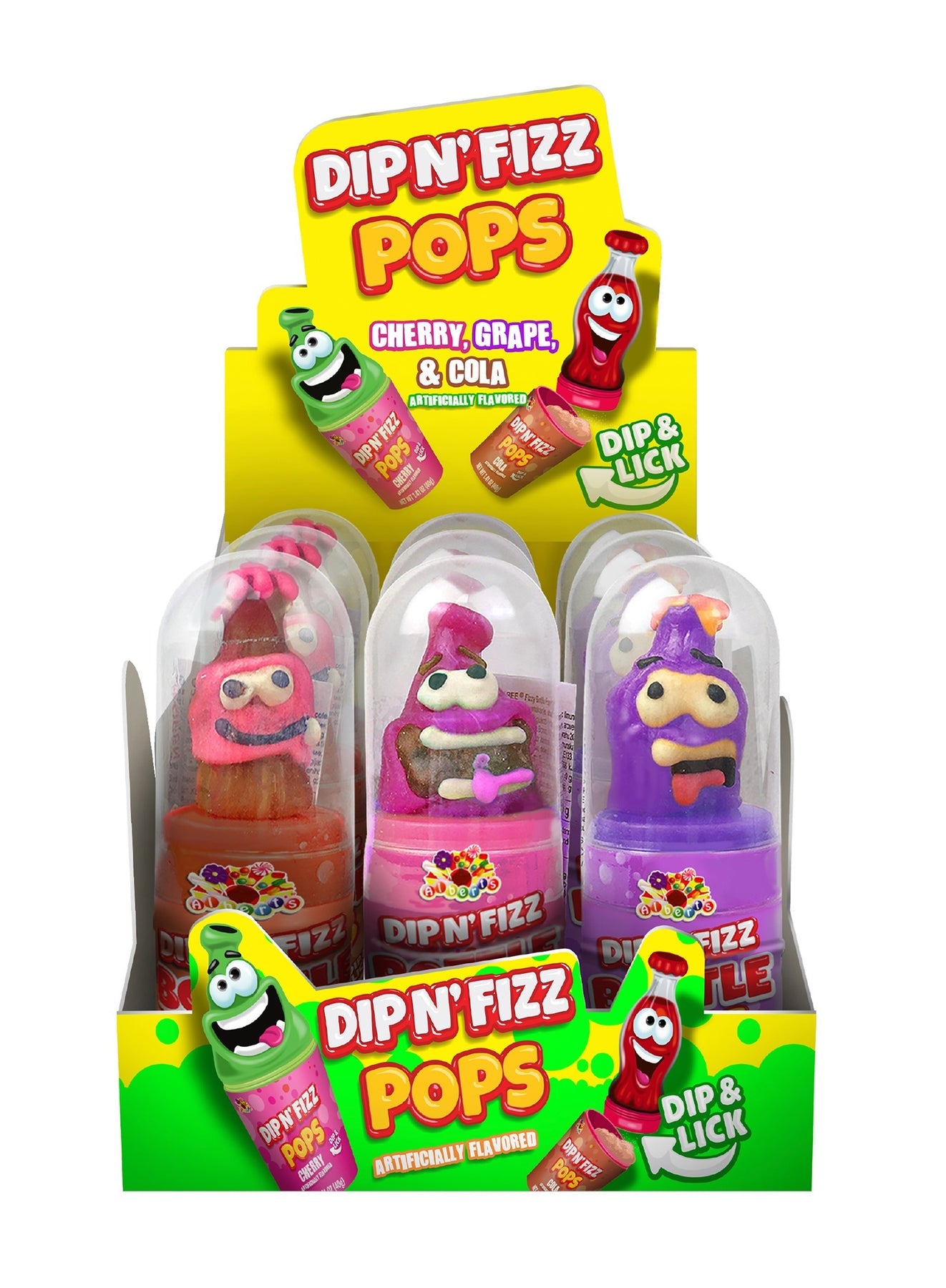 Alberts Dip N' Fizz Bottle Pop 40g (12 pack) -
