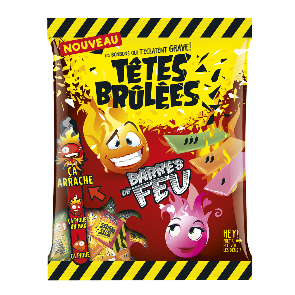 TETES BRULÉES Barre de Feu 200g (14 pack)-France-Veggie - W04