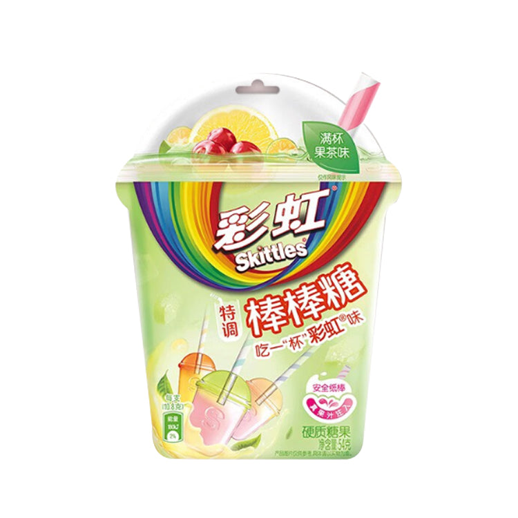 Skittles Lollipop Fruit Tea Flavor 54g (8 pack) -