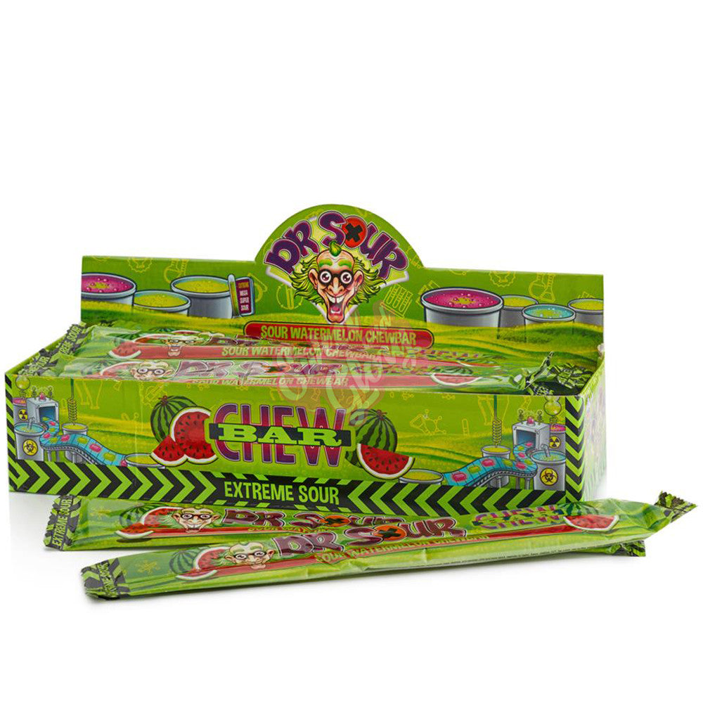 Dr. Sour Watermelon Chew Bar 50 g (24 pack) - D95 BBD 15/08/2025