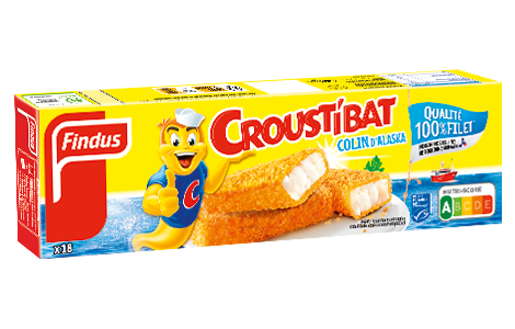 FROZEN - FINDUS Croustibat Colin x16 480g (10 pack)