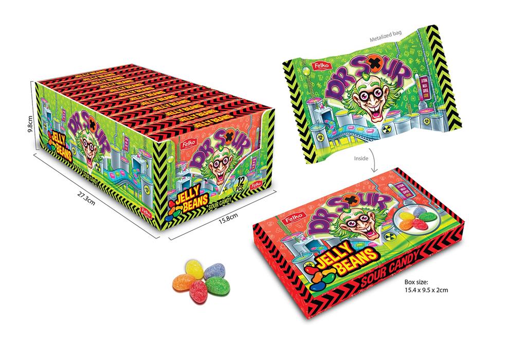 Dr. Sour Jelly Beans 90g (12 pack) - D93