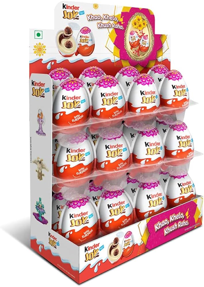 FERRERO -  MASTERCASE Kinder Joy Chocolate Egg For Girl  20g (8X24 pack)