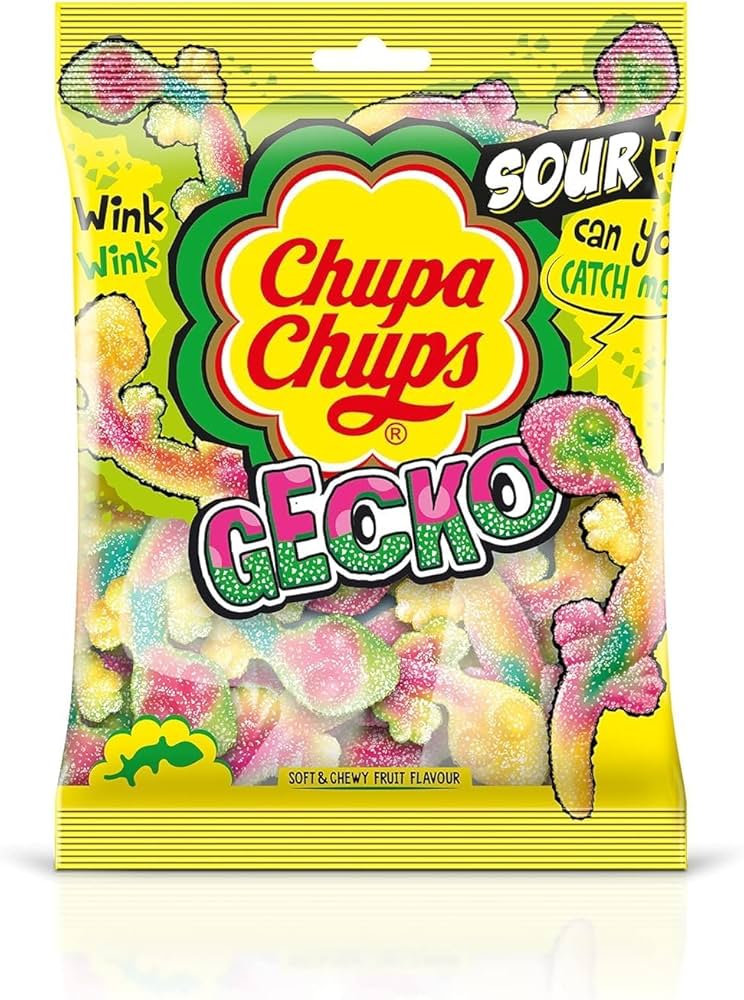 CHUPA CHUPS Sour Gecko 90g (12 pack) - C11