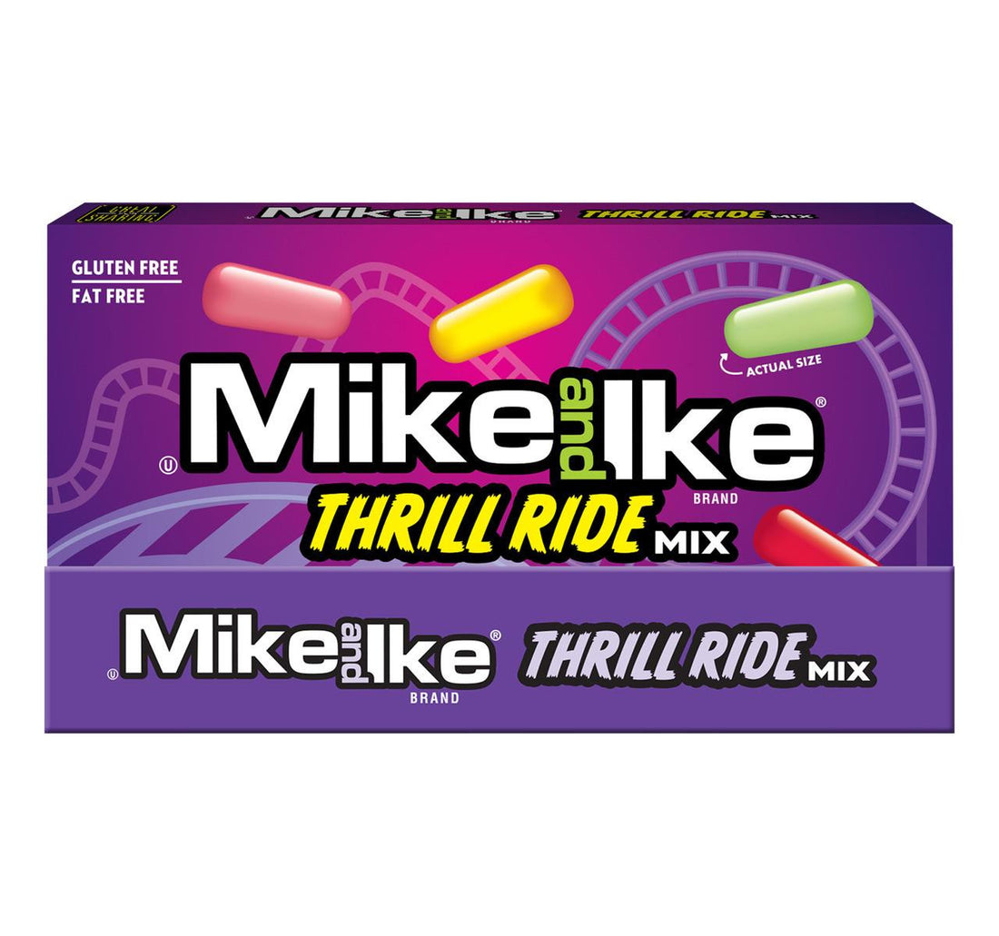 MIKE & IKE Thrill Ride Mix Theater Box 120g (12 Pack)