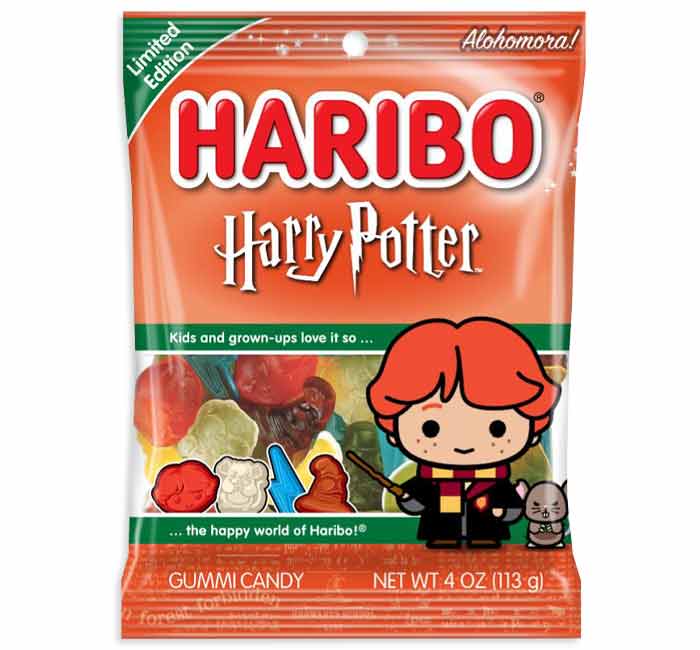 Haribo Harry Potter Ron Peg Bag  113g (12 Pack) -