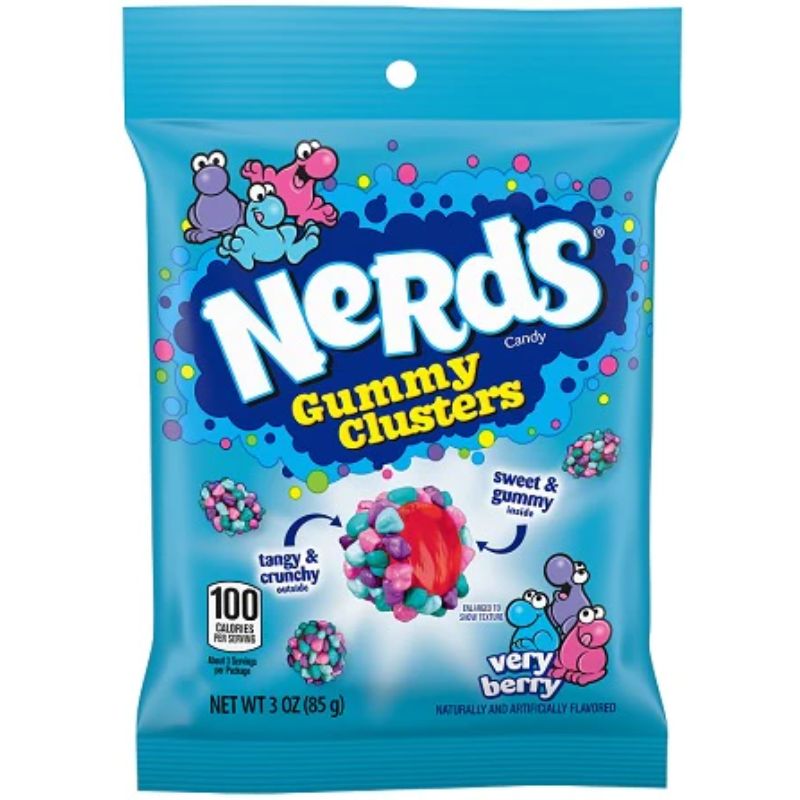 Nerds Gummy Clusters Very Berry 85g (12 Pack) - H51