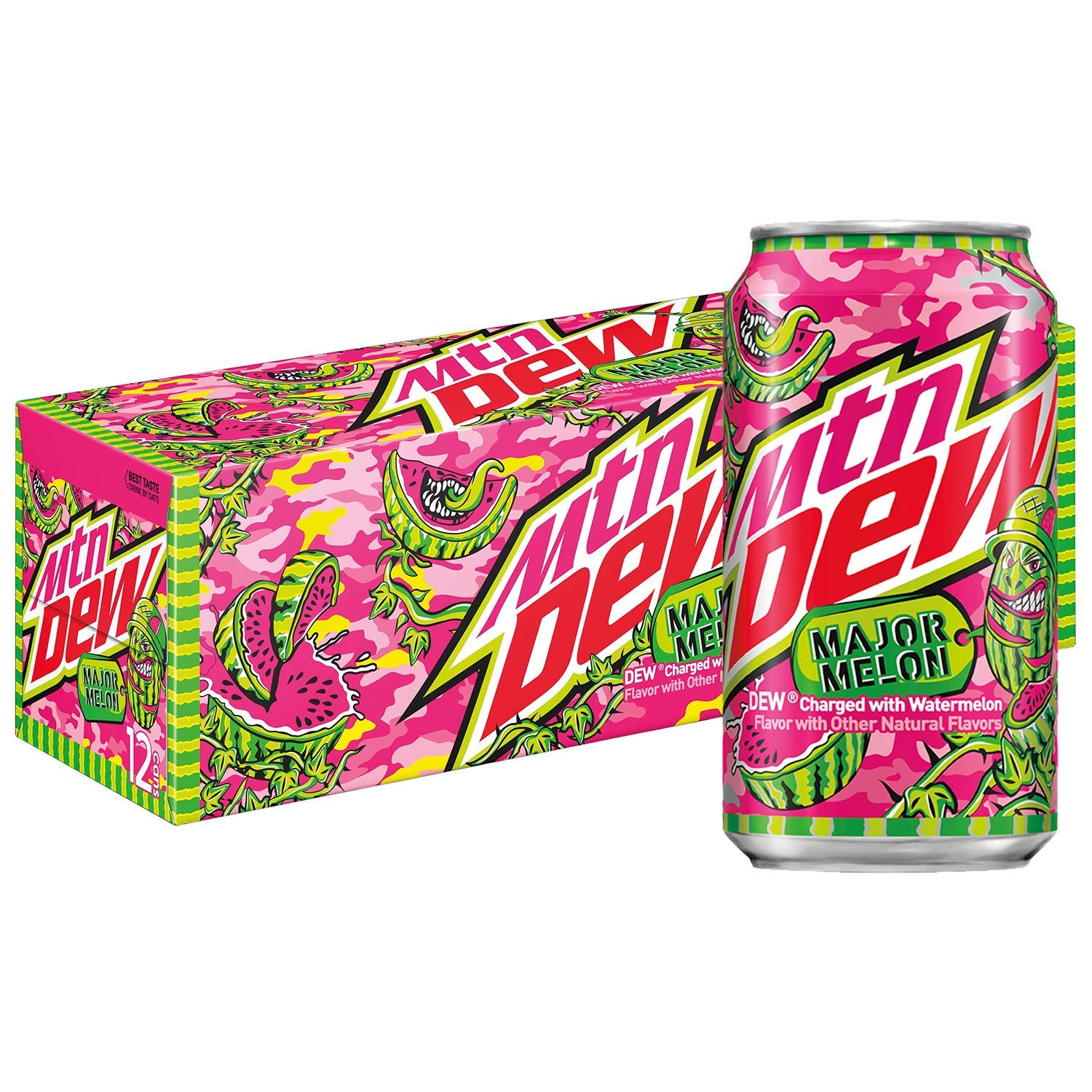 MOUNTAIN DEW Major Melon 355 mL (12 Pack)
