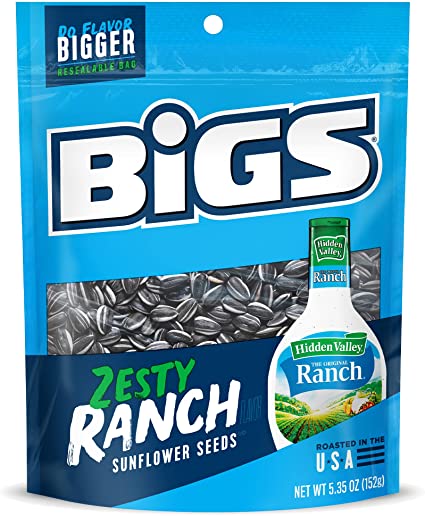 BIGS Zesty Ranch Sunflower Seeds 152 g (12 Pack) - H65,H62