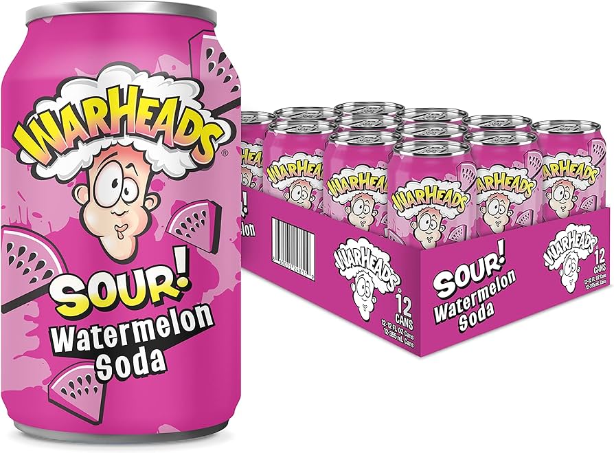 Warheads Watermelon Soda 355 mL (12 Pack) C0