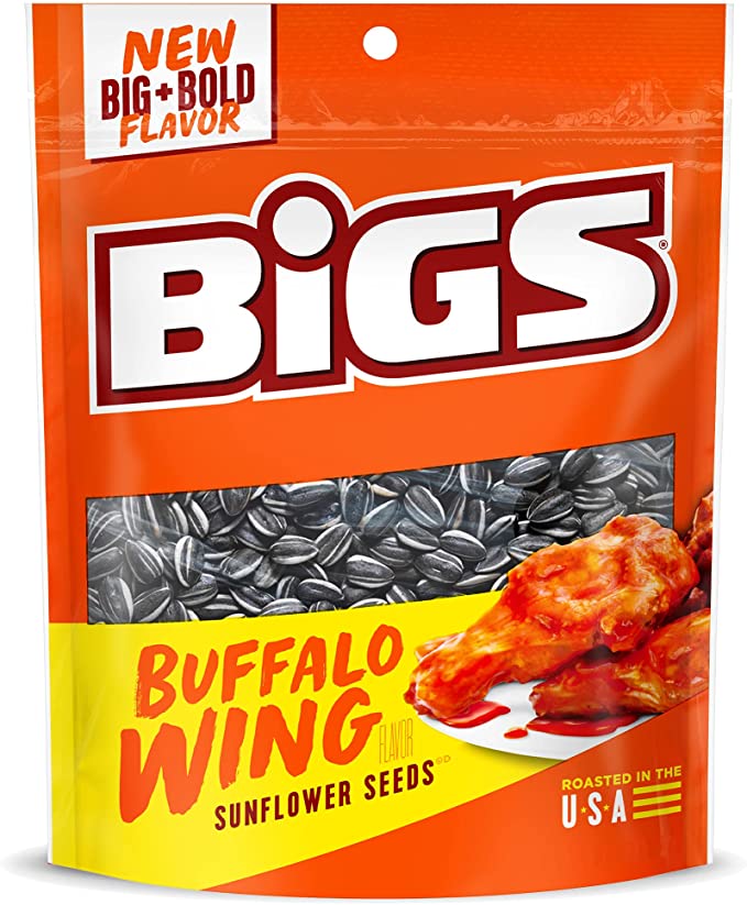 BIGS Buffalo Wing Sunflower Seeds 152 g (12 Pack) -