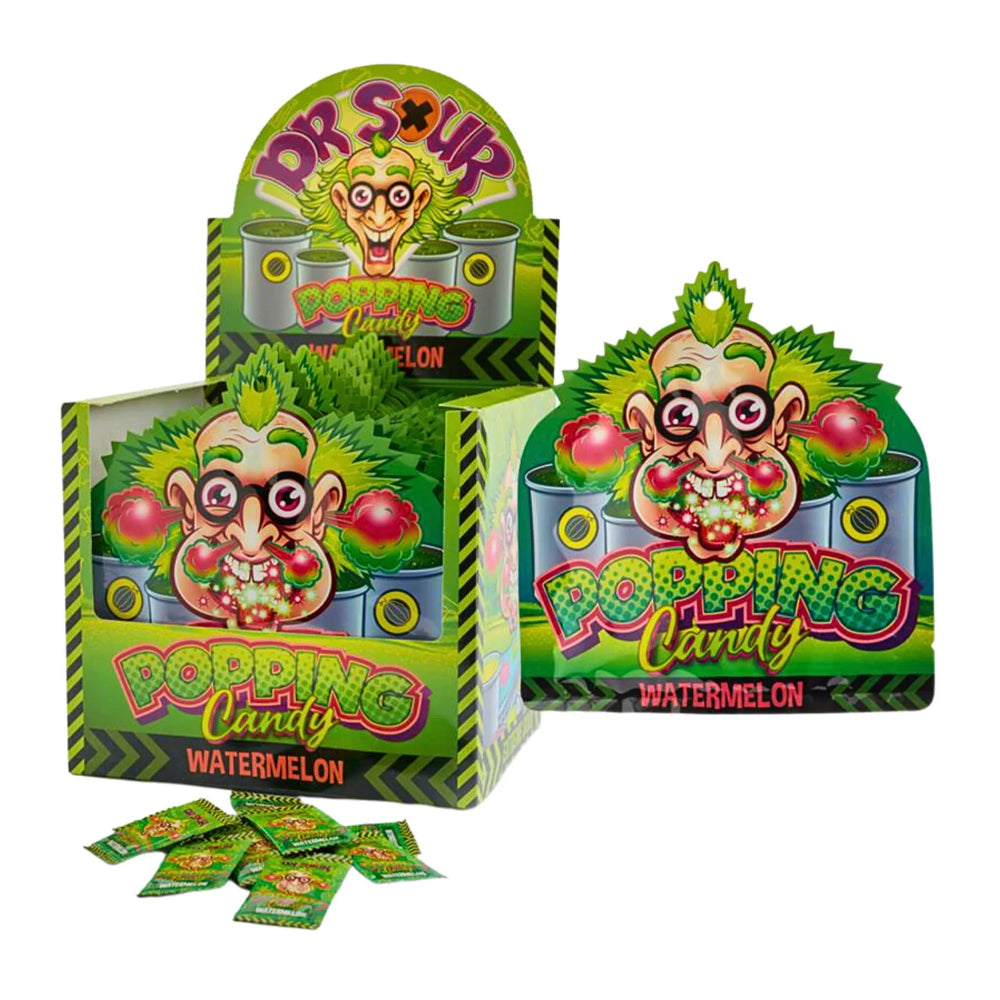 Dr. Sour Popping Candy Watermelon 15g (20 pack) -
