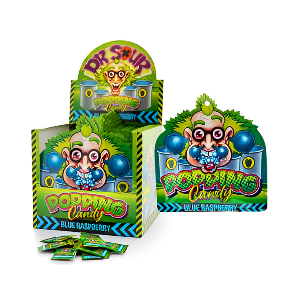 Dr. Sour Popping Candy Blue Raspberry 15g (20 pack) -