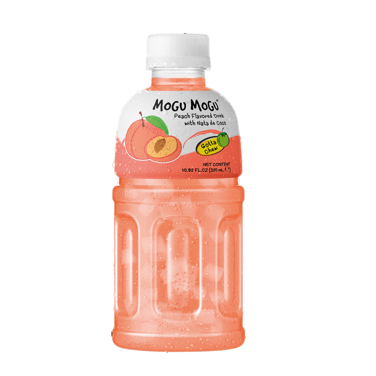 Mogu Mogu Peach Flavored Drink 320ml (24 pack) -