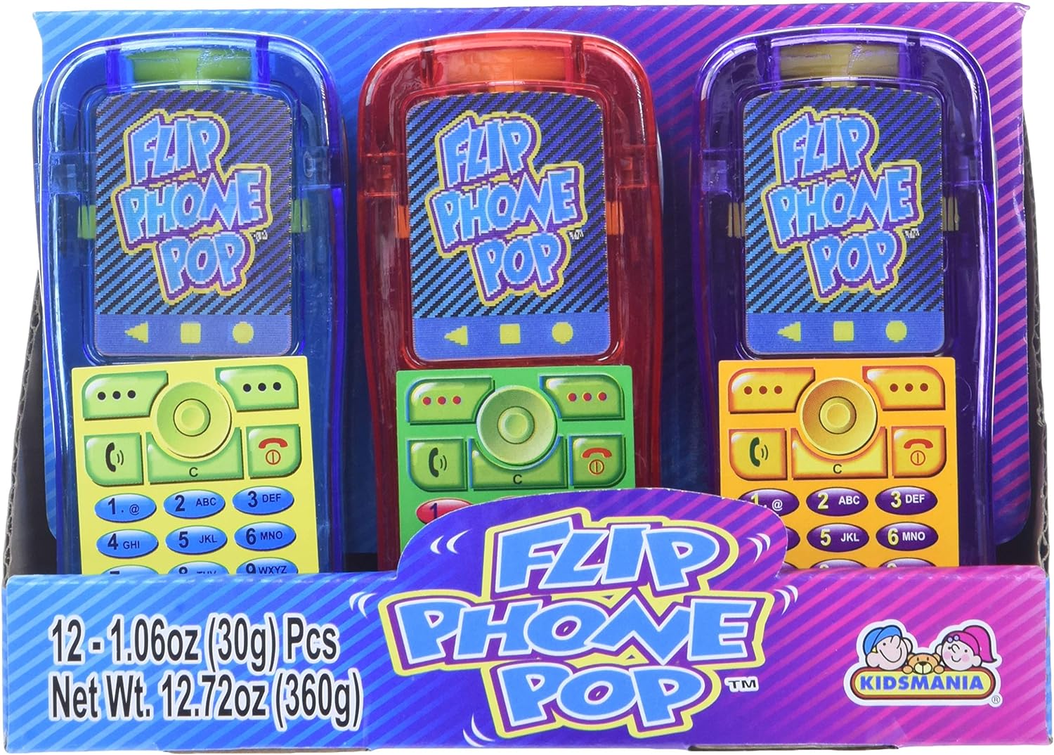 Kidsmania Flip Phone Pop 30g (12 pack) -Z68