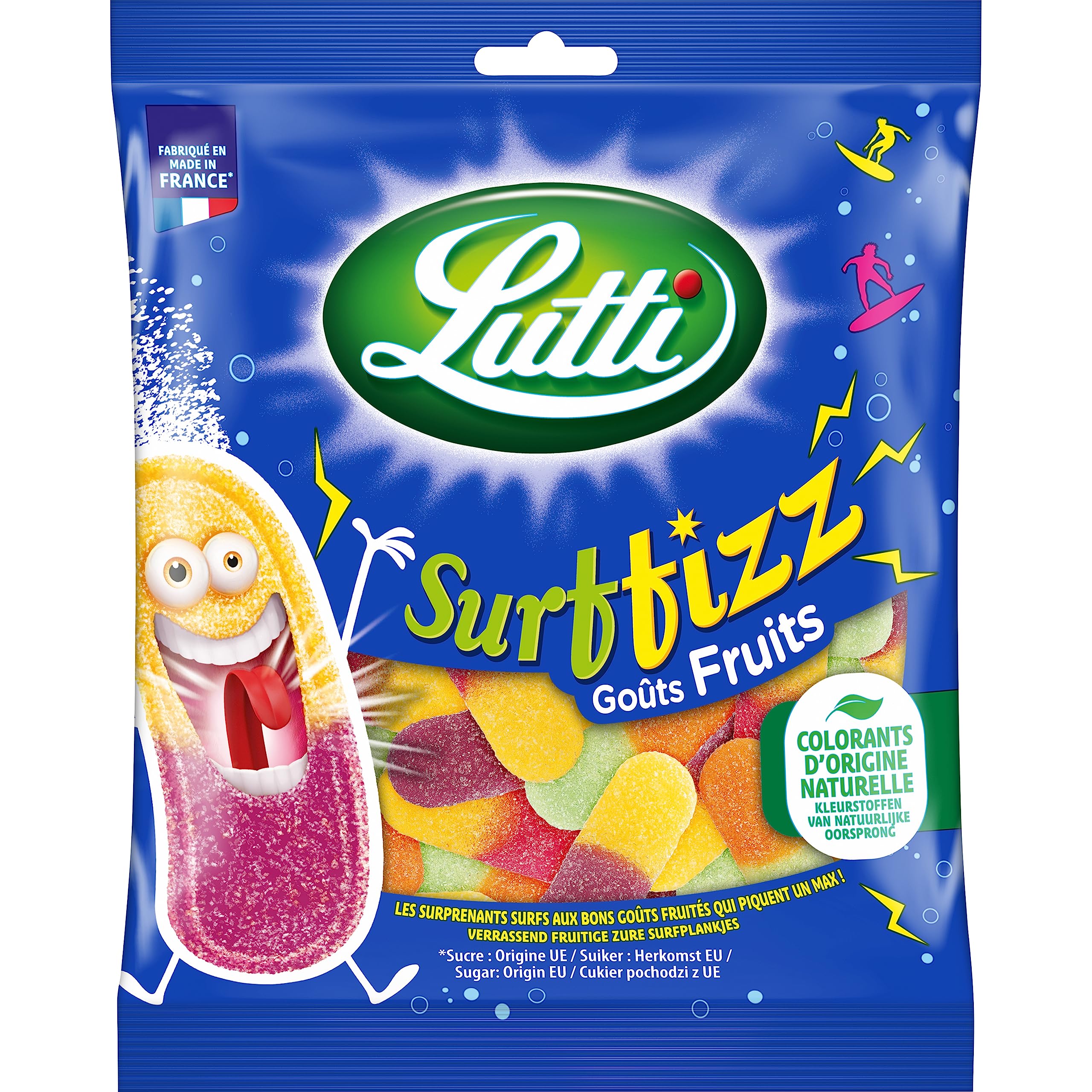 LUTTI Surfizz Fruits 100G (16 pack)- France - FSol - B18