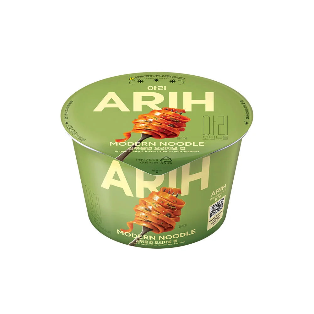 ARIH MODERN NOODLE Spicy Seaweed Cup 125g (6 pack) -