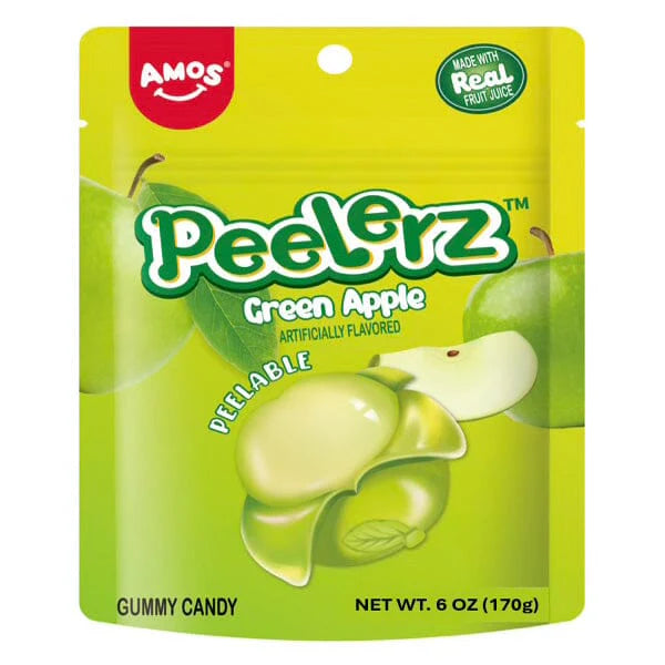 Amos Peelerz Green Apple 170g (12 pack) - H54