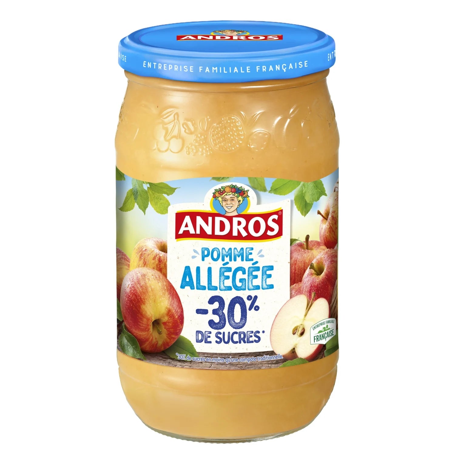 ANDROS Compote Pomme Allégée 730g (6 pack) - K13