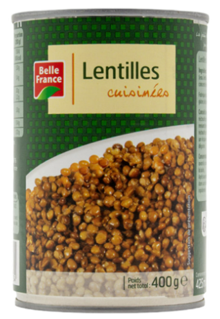Belle France Lentilles cuisinées 400g (12 pack) - F