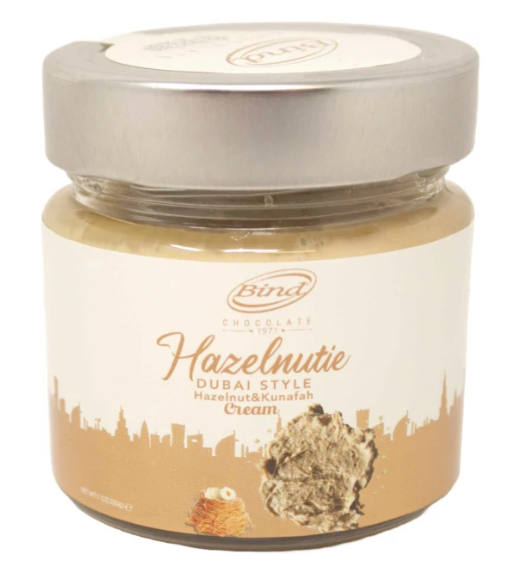 BIND - Hazelnutie Dubai Style Hazelnut & Kunafah cream 200g (12 pack) -