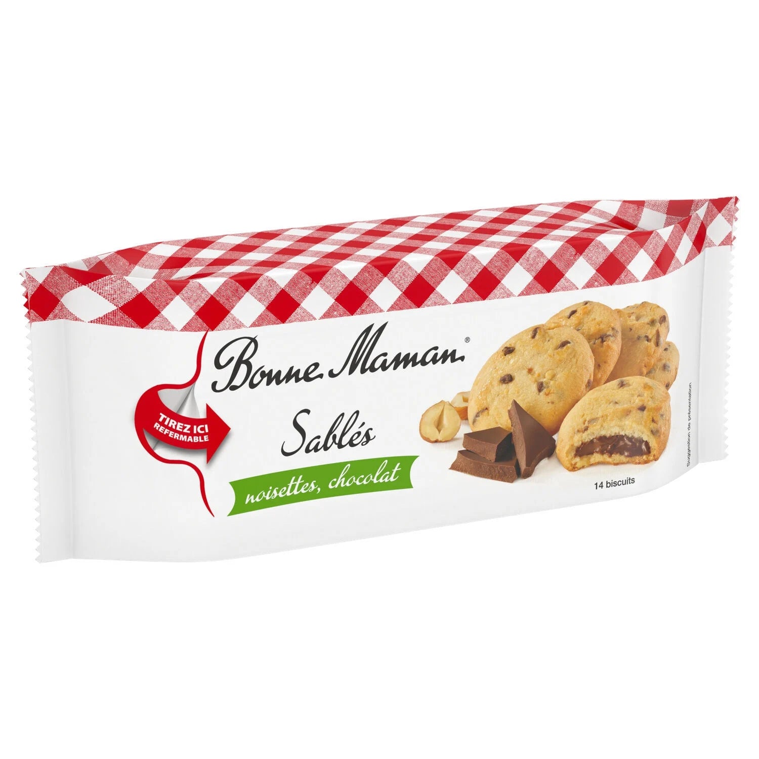 Bonne Maman Sablés Noisettes Chocolat 150g (8 pack) -